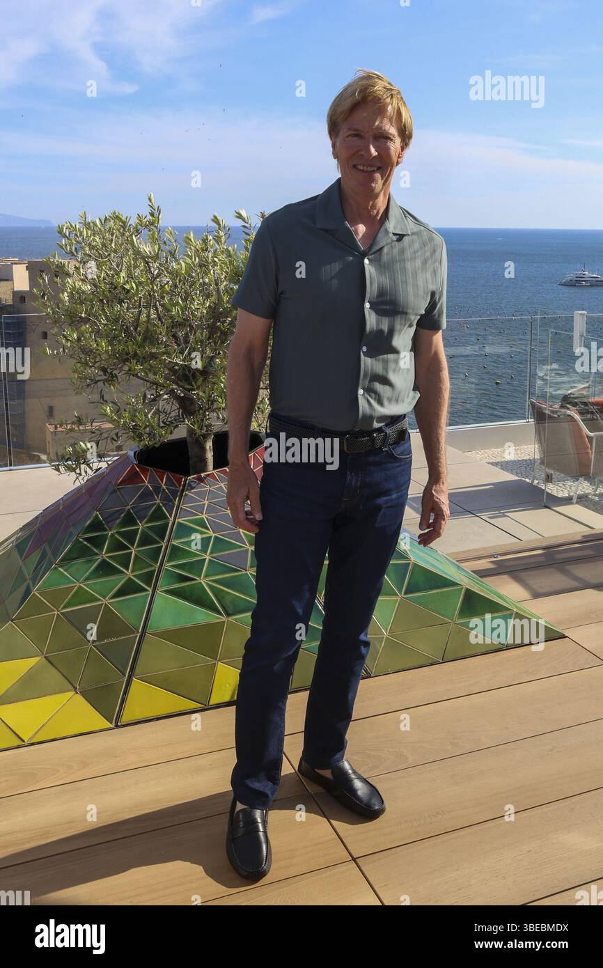 Naples, Italy. 28th May, 2025. The cast of 'Beautiful', the famous soap  opera centered on the Forrester family in Los Angeles, in Naples where they  will shoot some scenes of the next, image size:866x1390