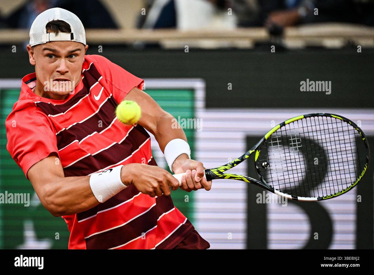 Holger RUNE of Denmark during the fourth day of the Roland-Garros 2025 ...