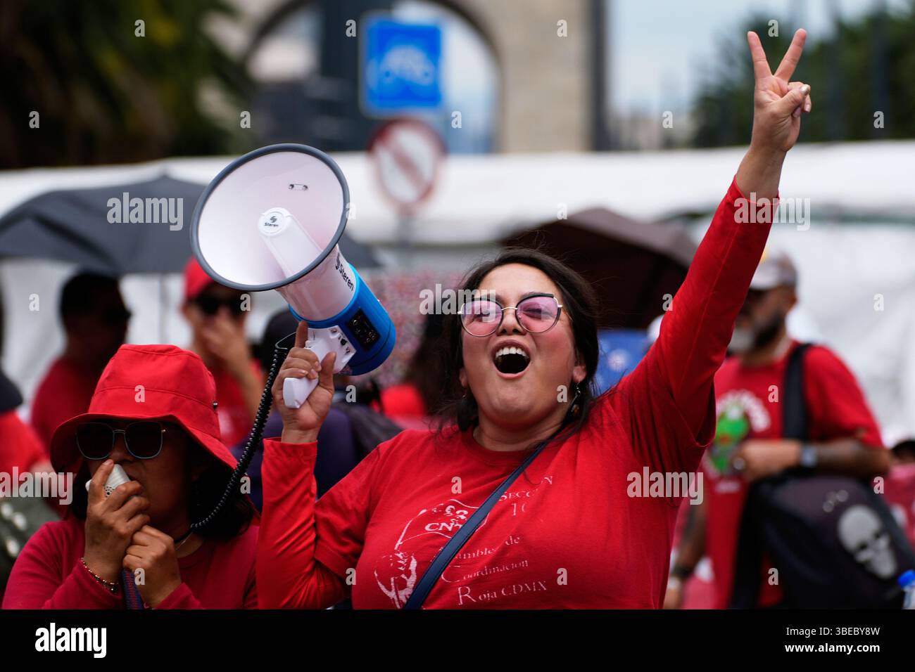 Teachers protest for a pay raise in Mexico City, Wednesday, May 28 ...