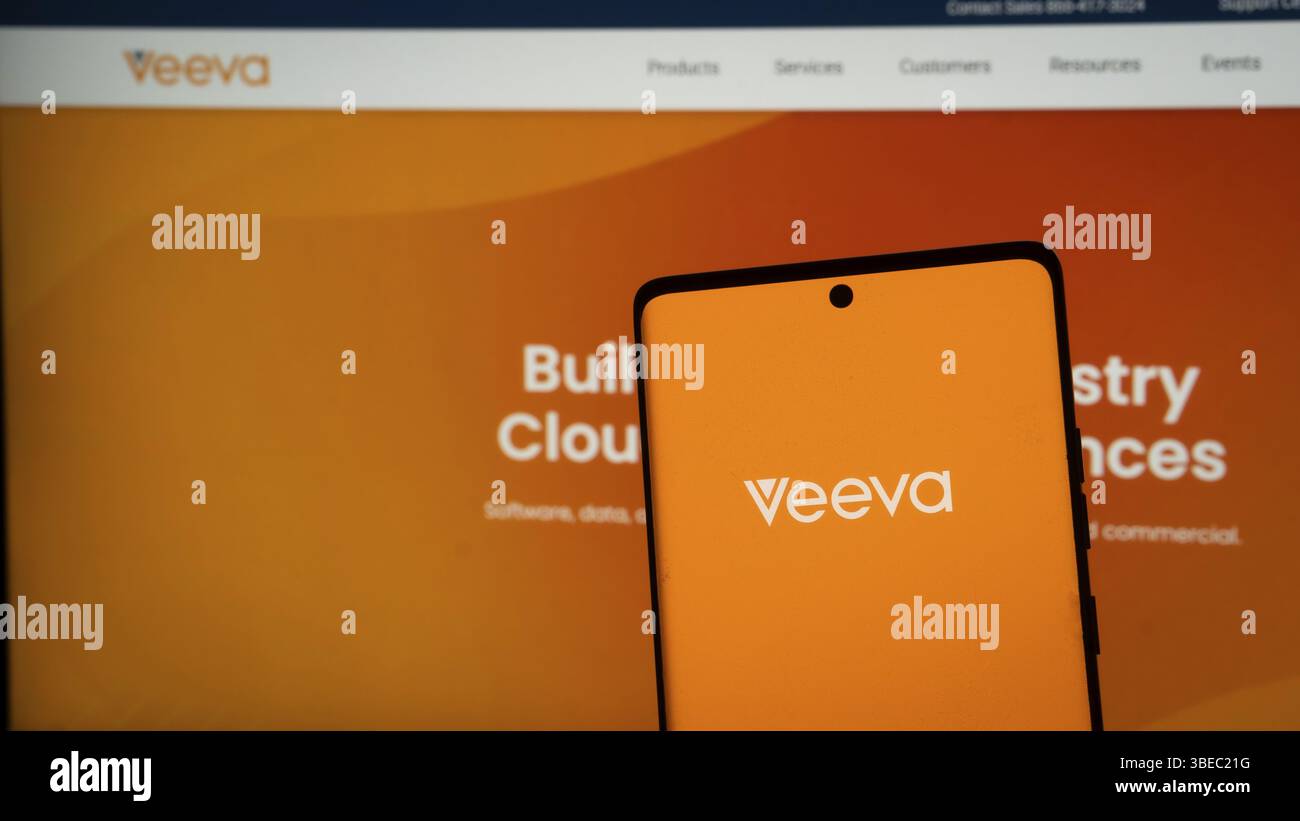 Dhaka, Bangladesh 02 May 2025: Veeva Systems Inc. logo is seen ...