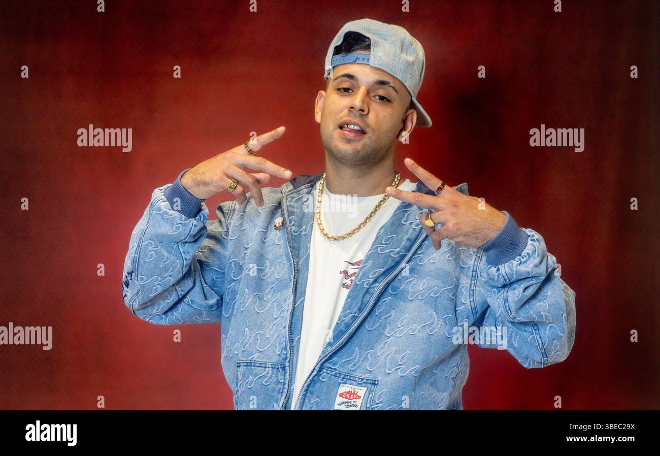 Rapper FERNANDOCOSTA poses for Europa Press, May 28, 2025, in Madrid ...