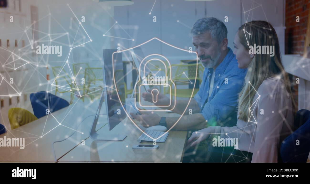 Two people review colorful hi-res stock photography and images - Alamy