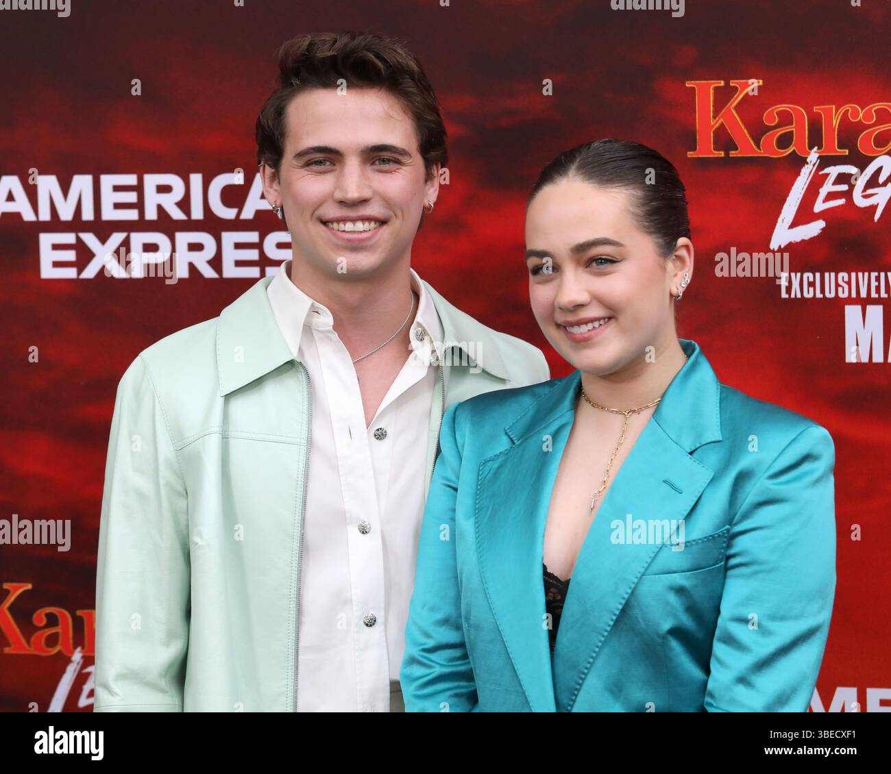 New York, New York, USA. 27 May 2025. Tanner Buchanan and Mary Mouser ...