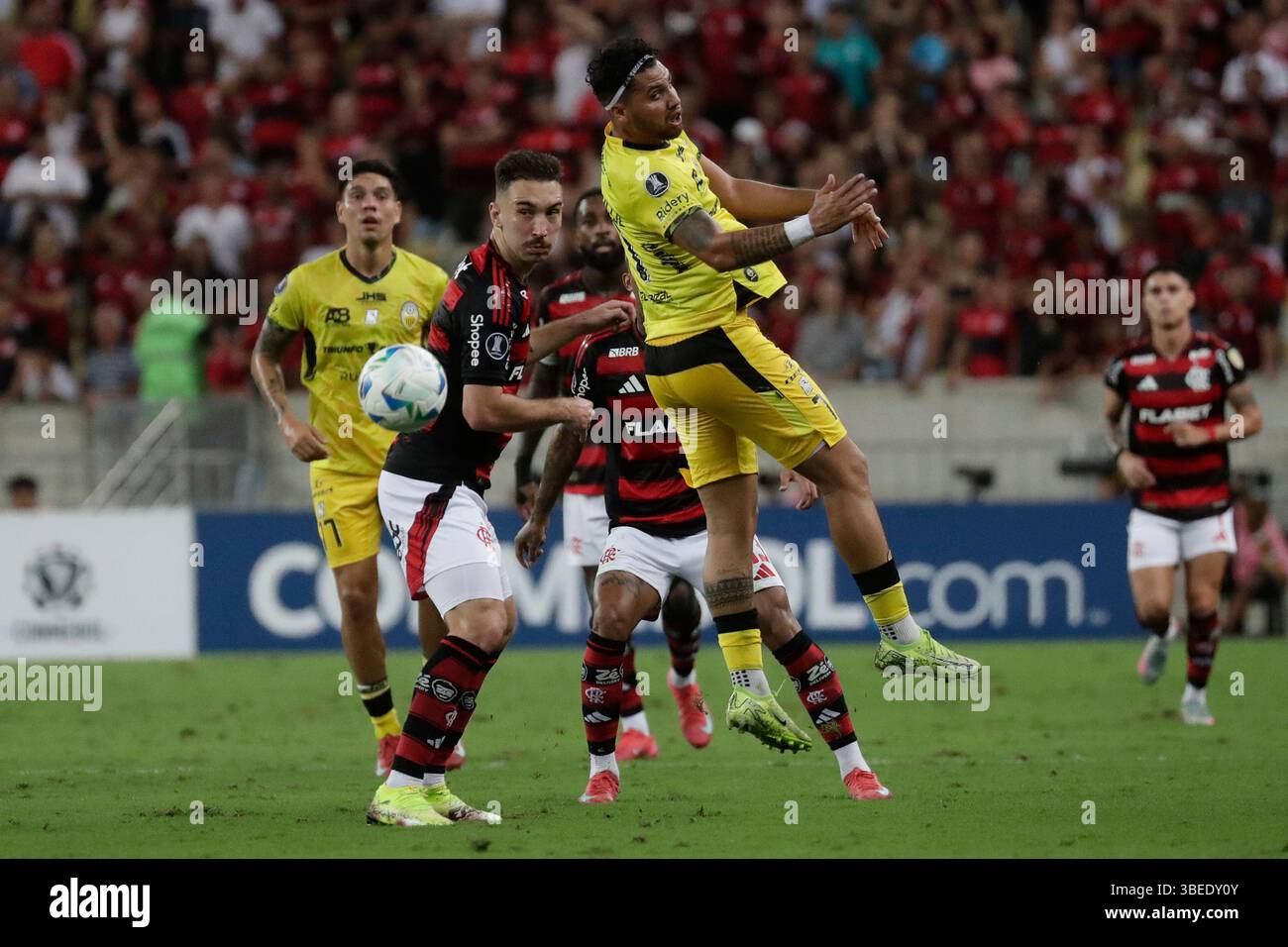 Bryan Castillo of Venezuela's Deportivo Tachira, right, and Leo Ortiz ...