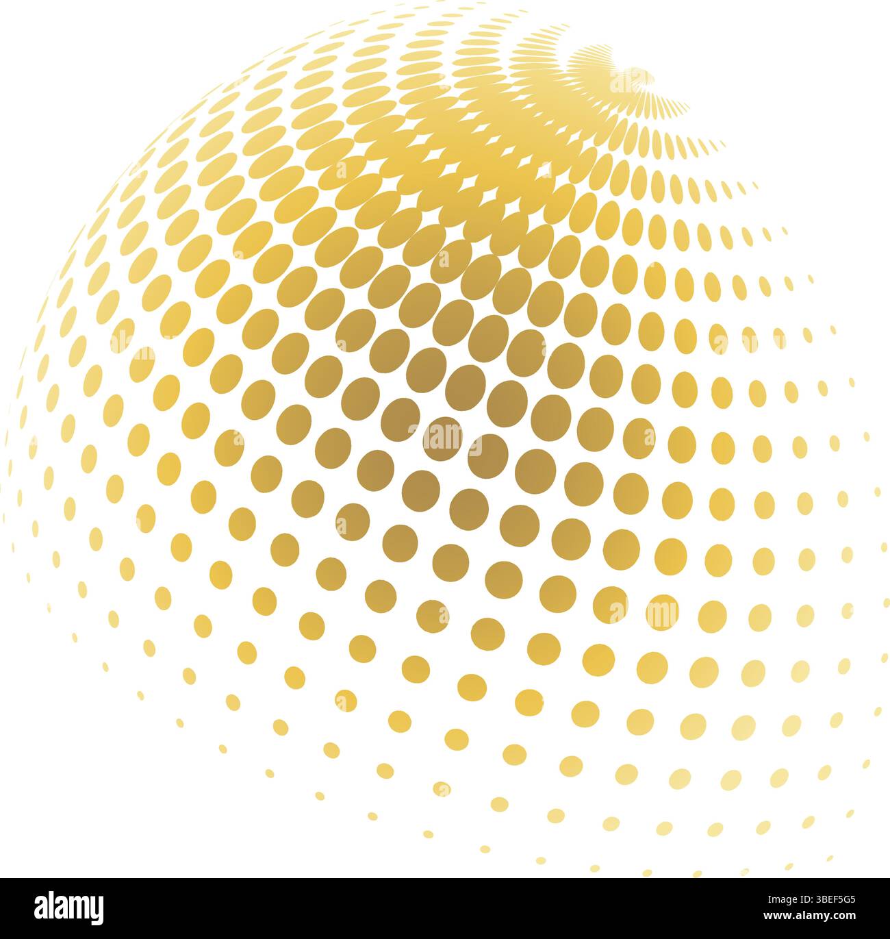 Contemporary set of halftone rounded 3d figures Stock Vector Image ...