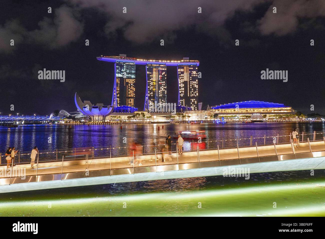 Singapore, Marina Bay Sands is an integrated resort fronting Marina Bay ...