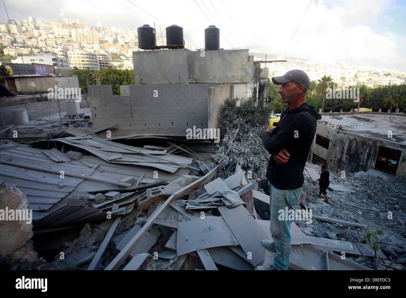 Israeli soldiers are deployed during a military operation in the West ...