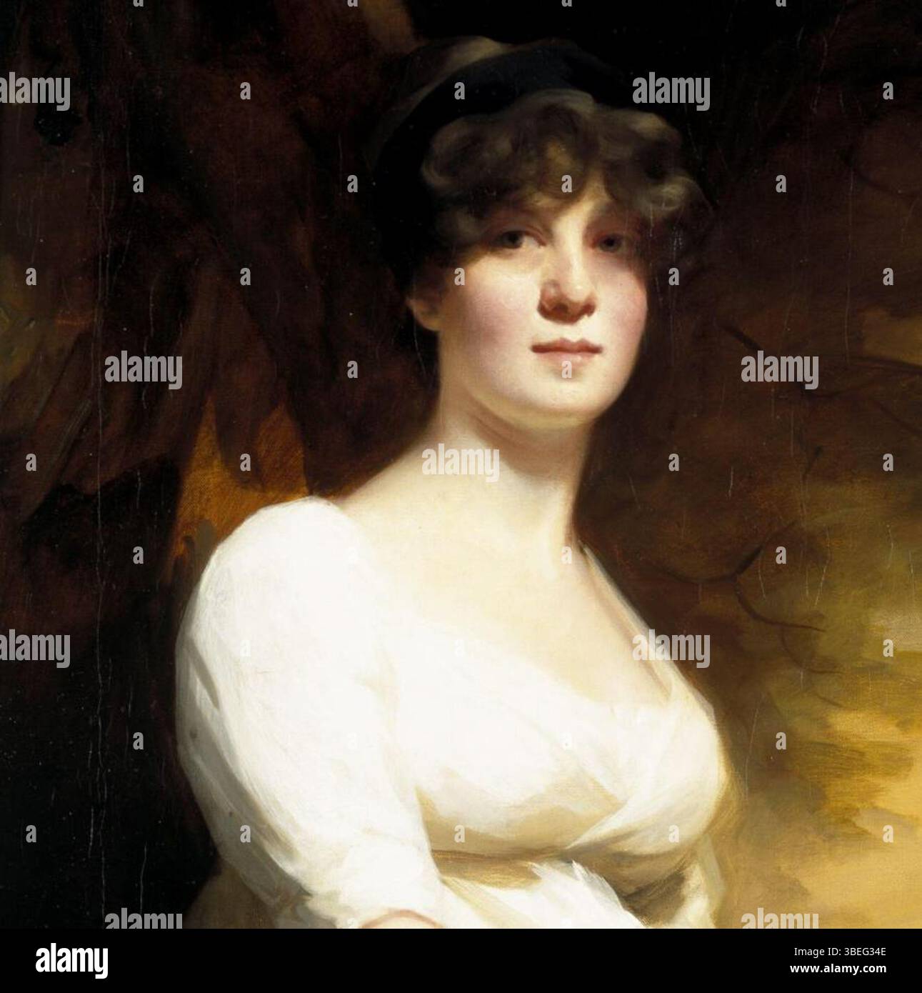 This detail of the 1803 portrait by Sir Henry Raeburn depicts Elizabeth ...