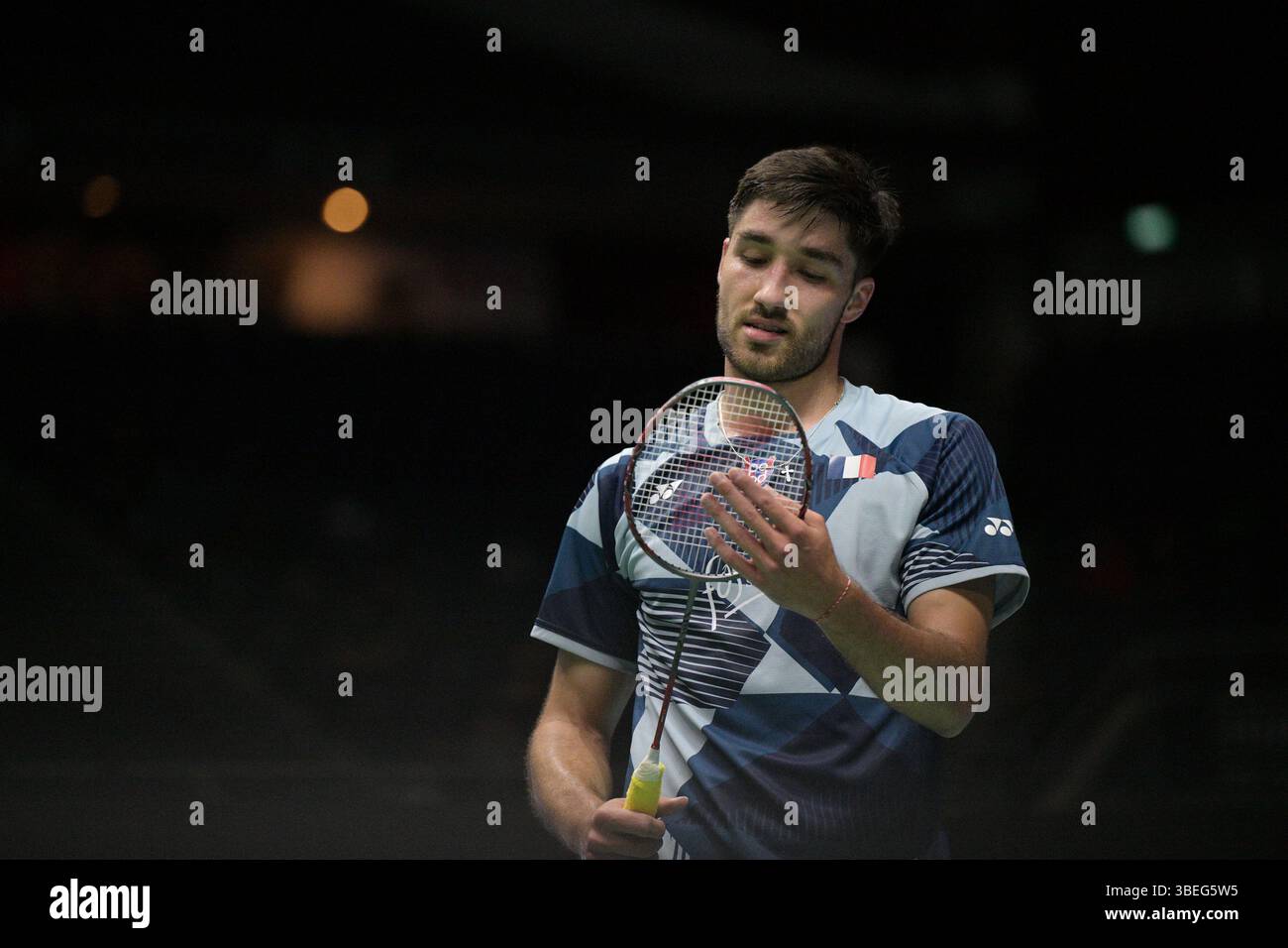 Singapore. 29th May, 2025. Toma Junior Popov reacts during the men's ...