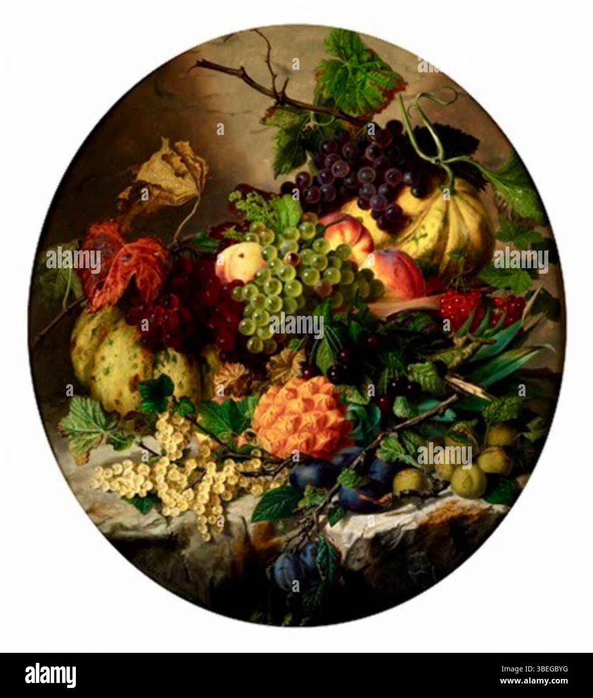 This still life painting by Virginie de Sartorius, created in 1855 ...