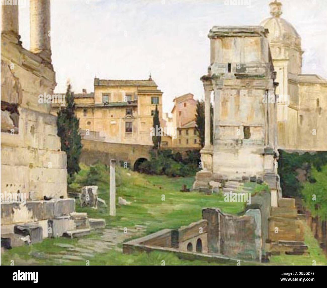 'Views of the Roman Forum' by Jakob Hansen offers a detailed portrayal ...