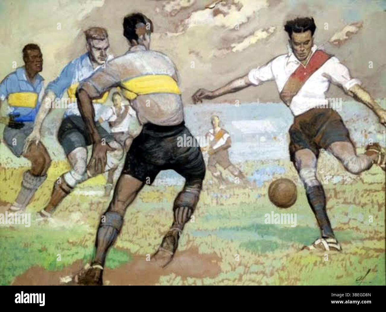 'BOCARIVER / BERNABE FERREYRA EN ACCION' by Juan Carlos Alonso