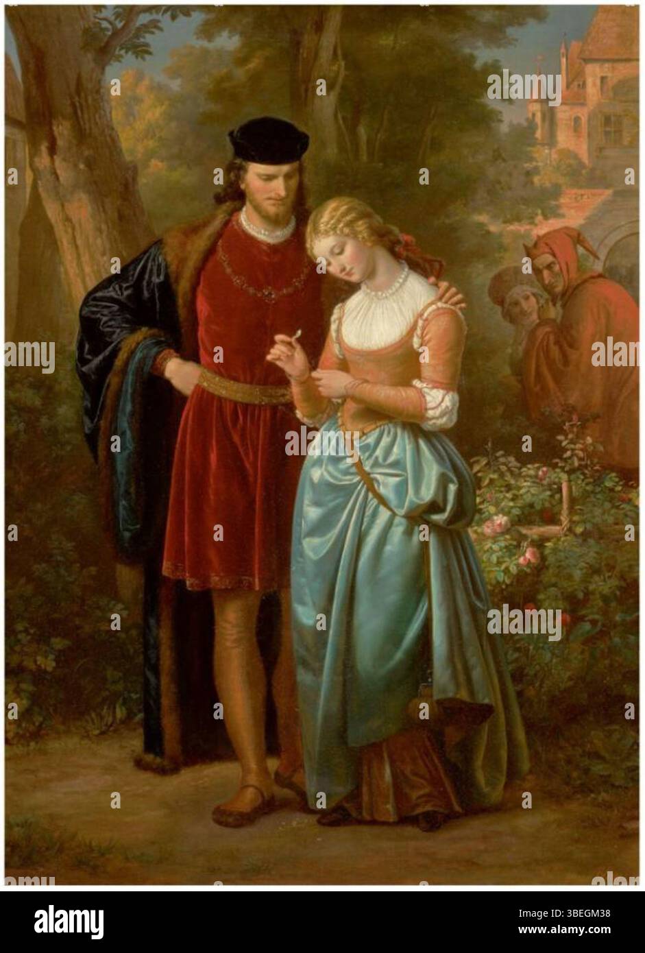 Eugen von Blaas' early 20th-century painting 'Faust and Marguerite in ...