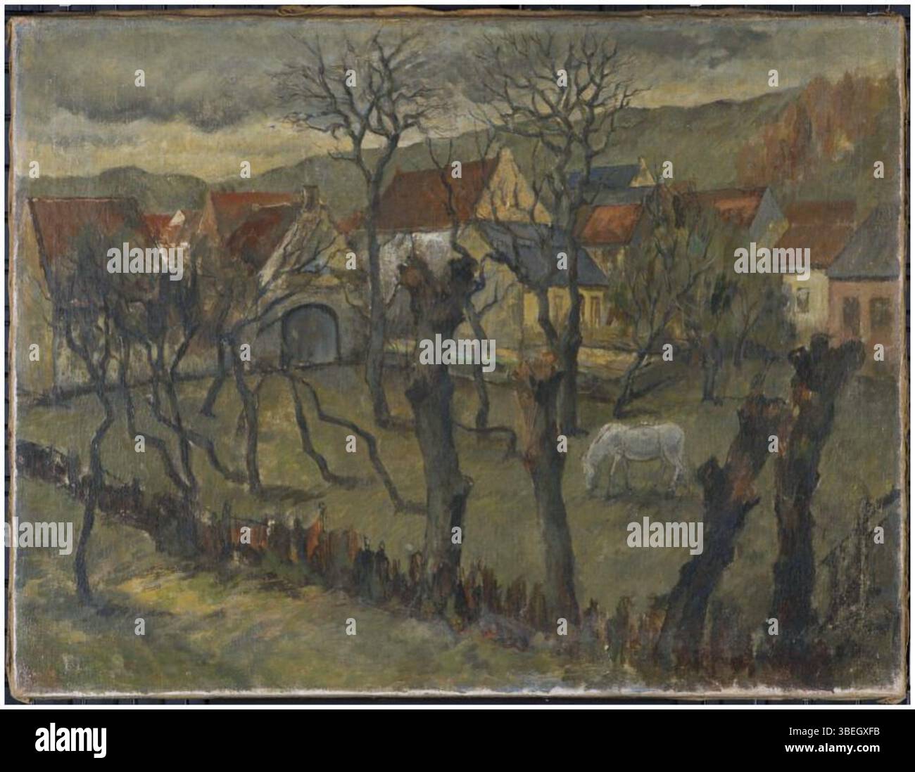 This oil painting by Lolkje Anema, created between 1930 and 1940 ...