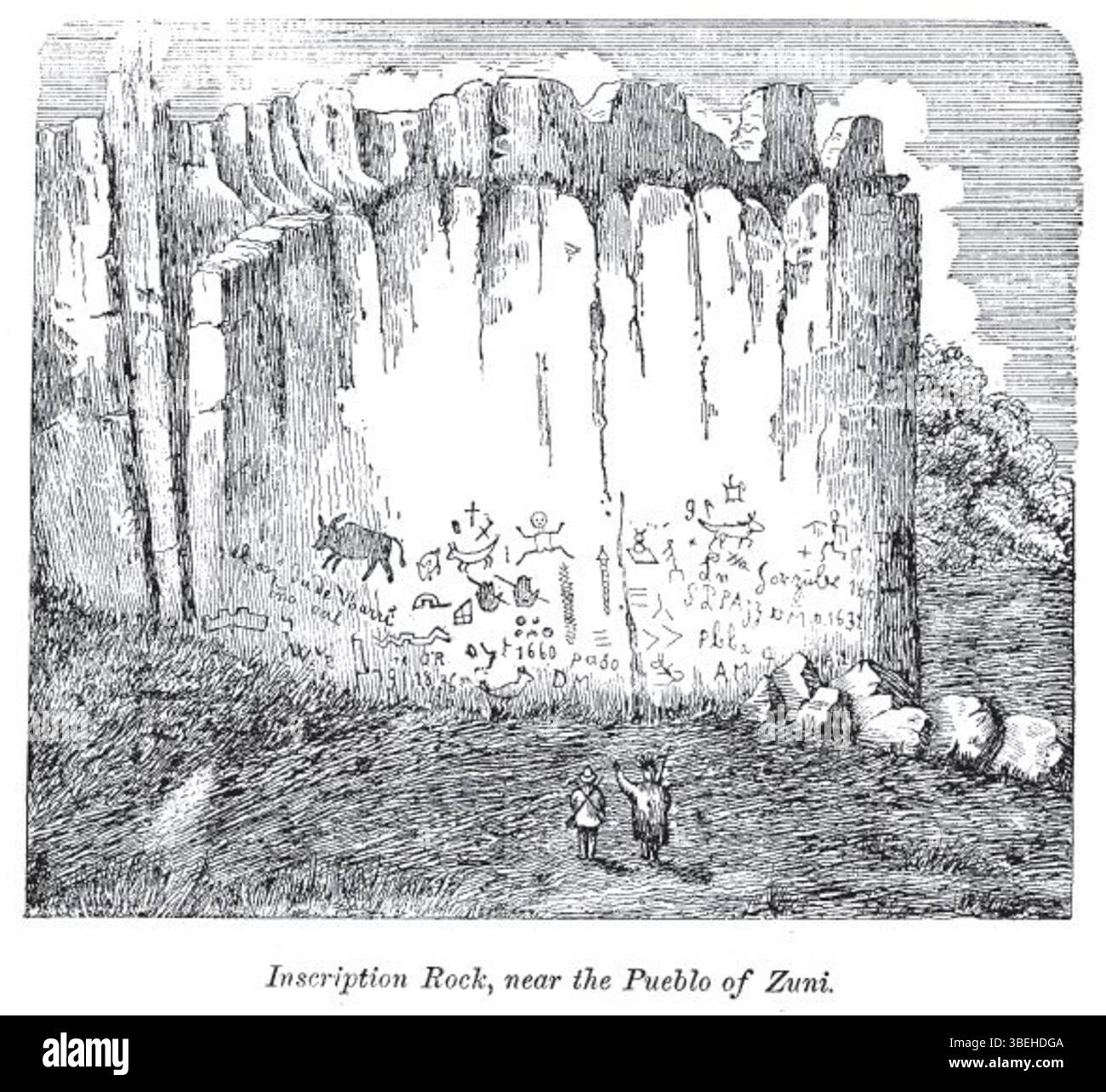 The 1865 engraving by John Barber and Henry Howe captures Inscription ...