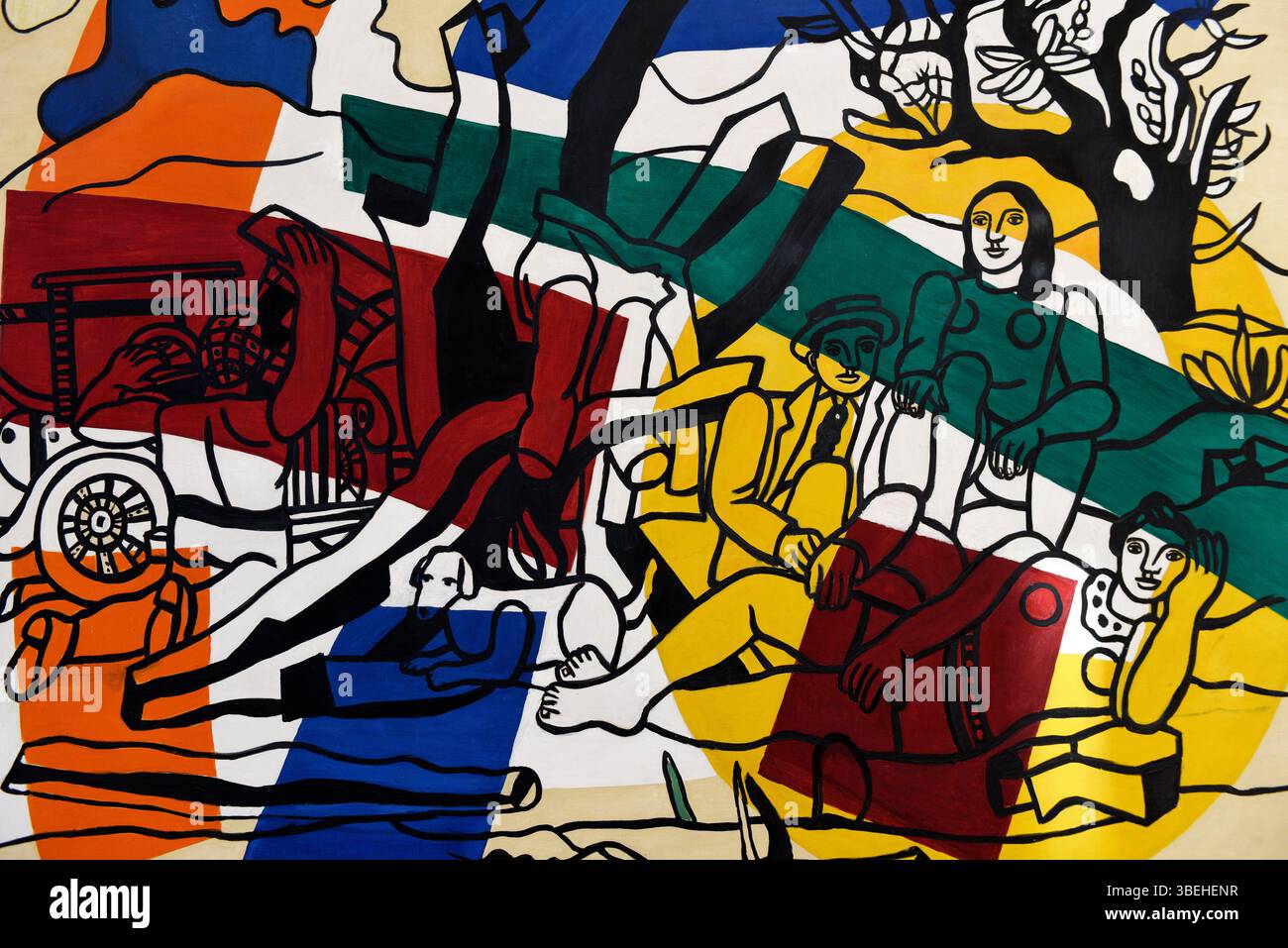 La partie de campagne,1954,by Fernand Leger,Fondation Maeght
