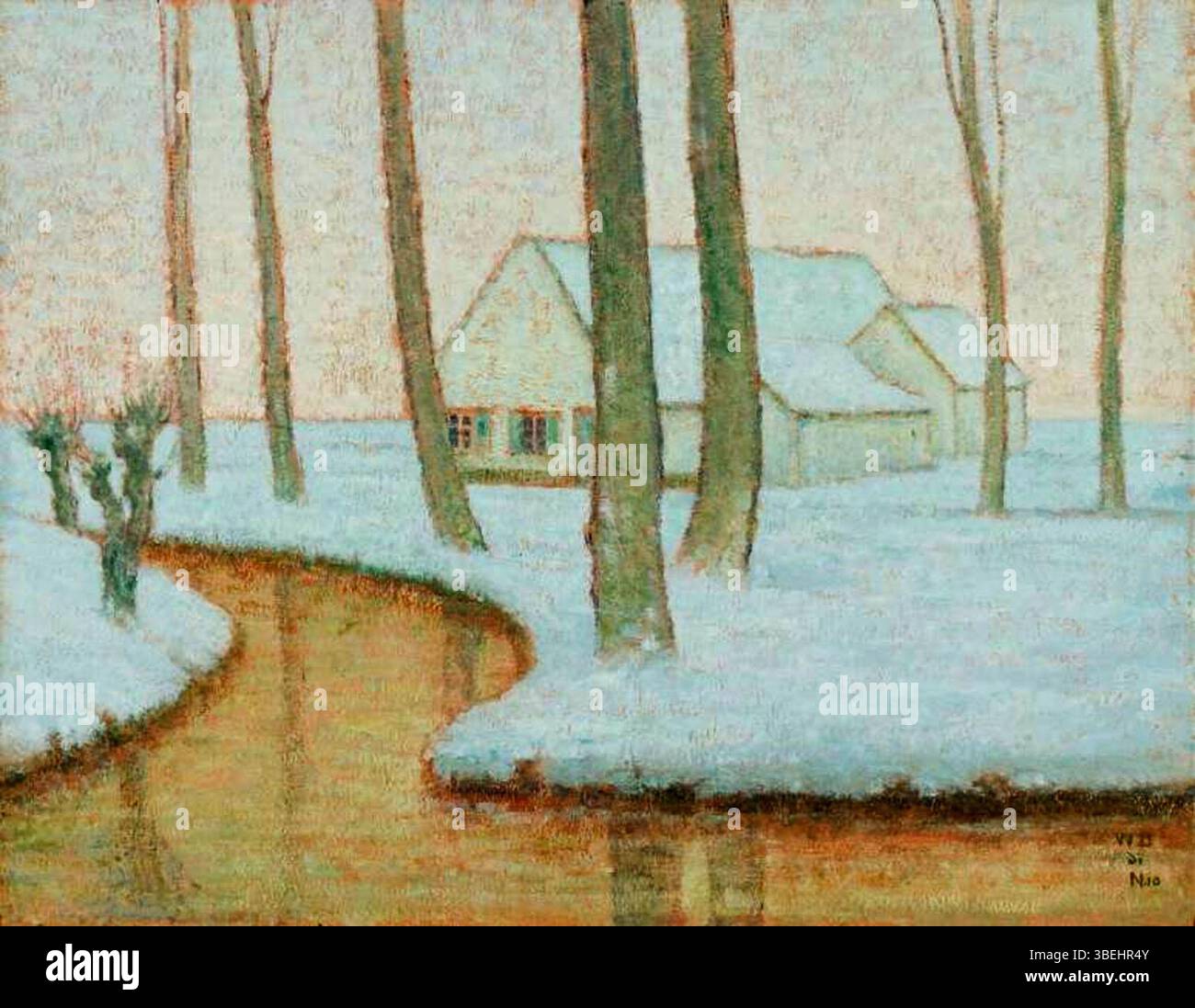 'Desolation' (1910) by William Degouve de Nuncques, an oil painting on ...