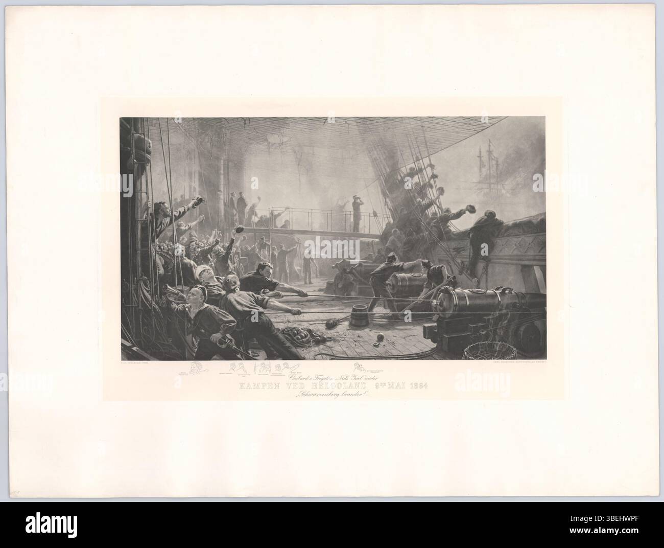 This artwork by Christian Ferdinand Andreas Mølsted depicts a scene ...