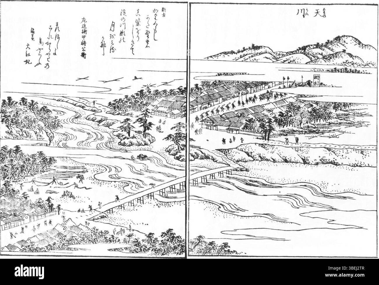 This image of Amanogawa, from the 1801 edition of 'Kawachi Meisho Zue ...