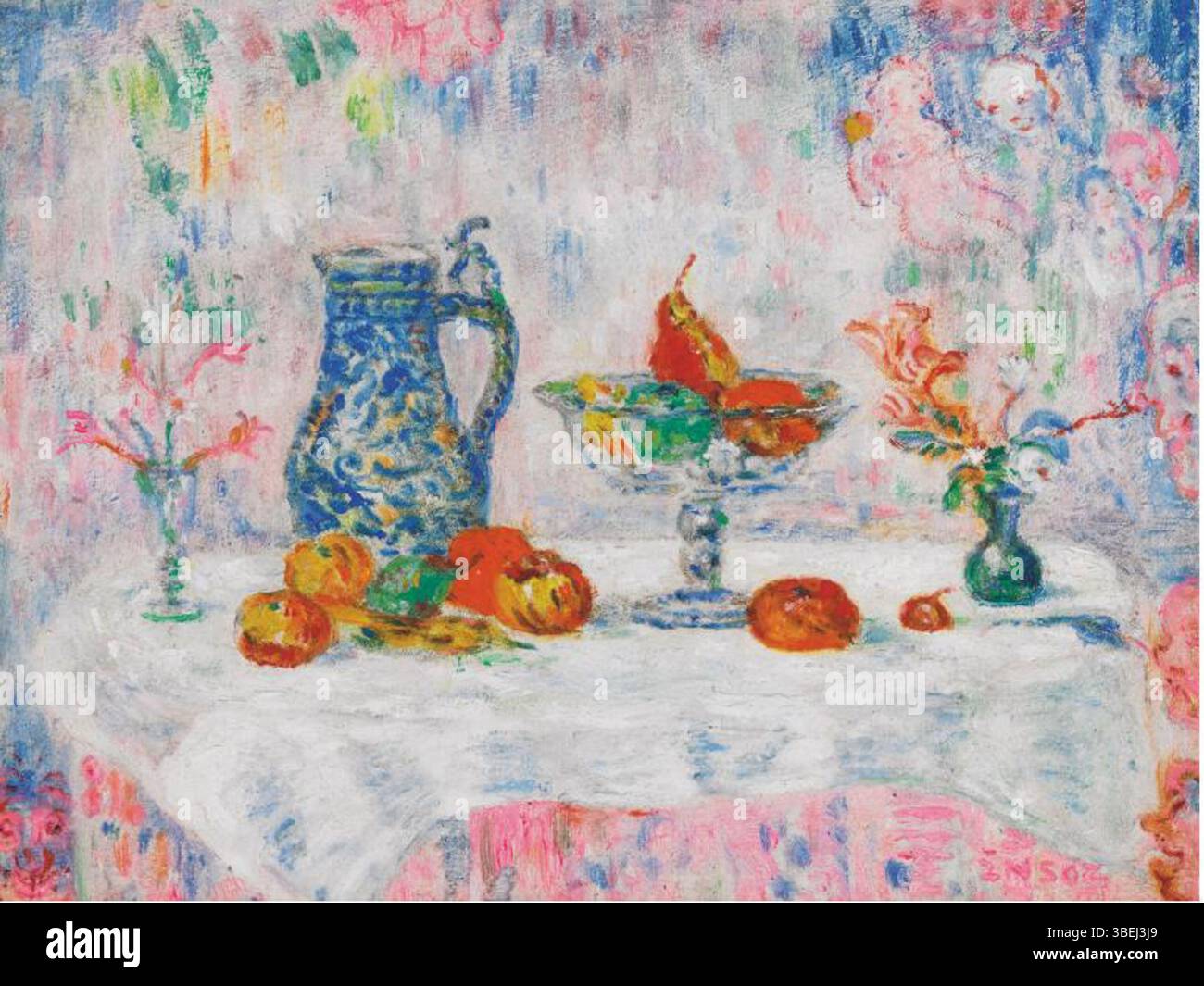 Ensor、NATURE MORTE AVEC EVENTAILE Ensor 1860 1949 still hi-res stock photography and images - Alamy