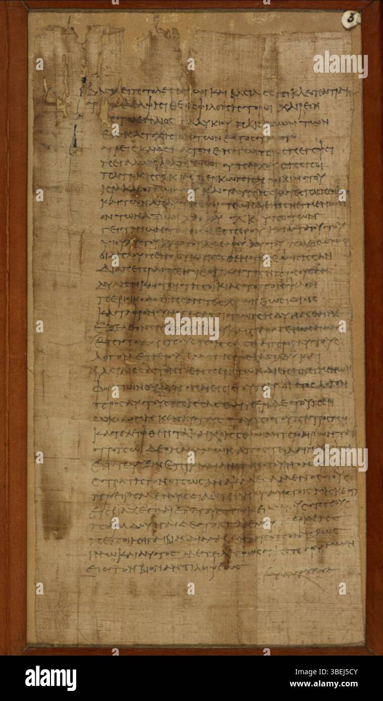 A legal petition from Ptolemaeus son of Glaucias, dated 160 BC ...