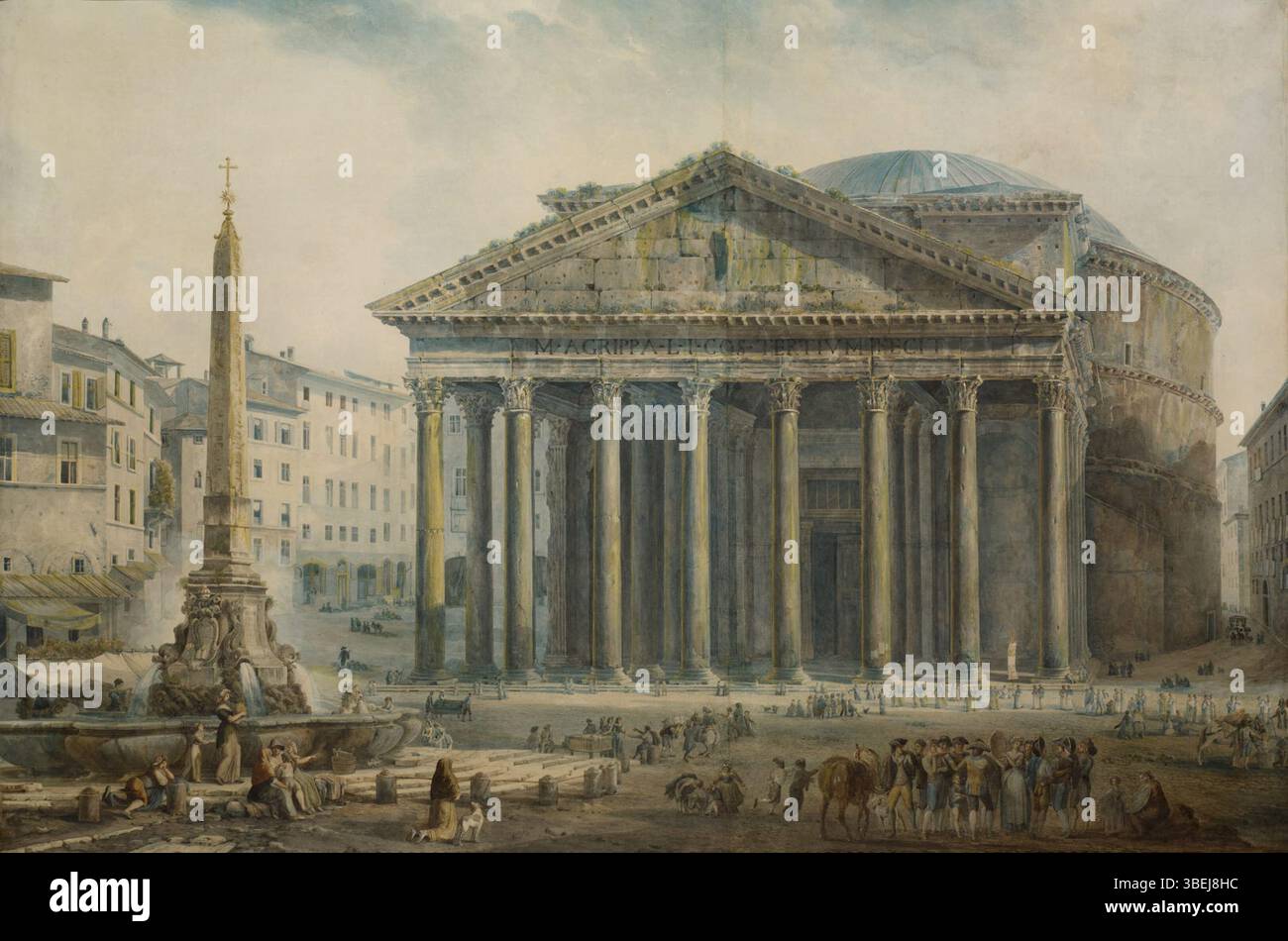 Grand tour rome 1800s hi-res stock photography and images - Alamy