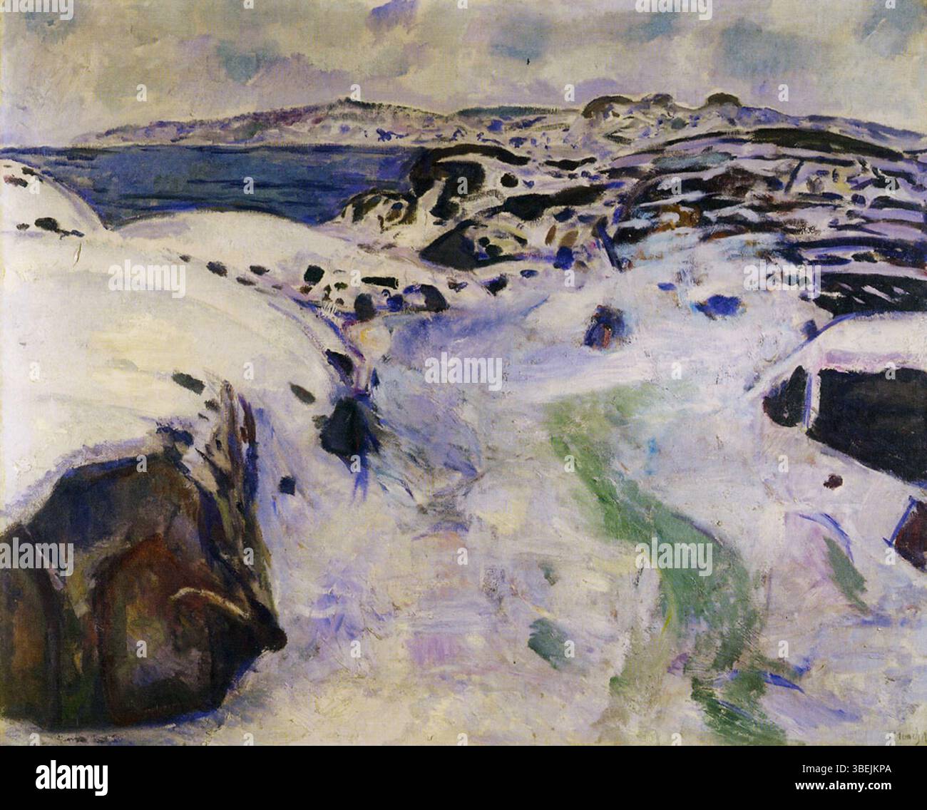 Winter landscape 1915 edvard munch hi-res stock photography and