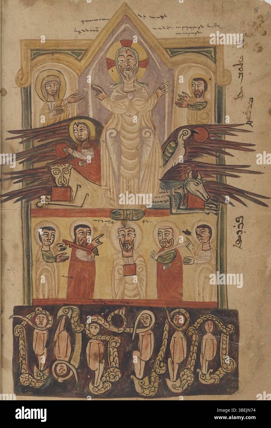 Nestorian Ritual The Last Judgment is depicted in folio 8r of the Nestorian Evangelion ...