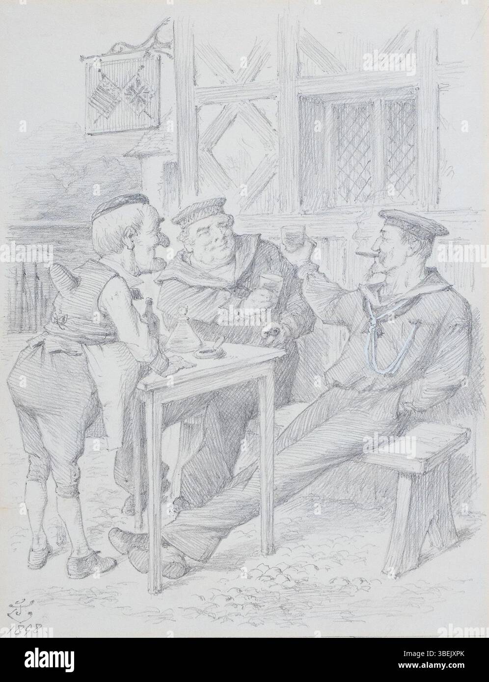Punch britannia cartoon hi-res stock photography and images - Alamy
