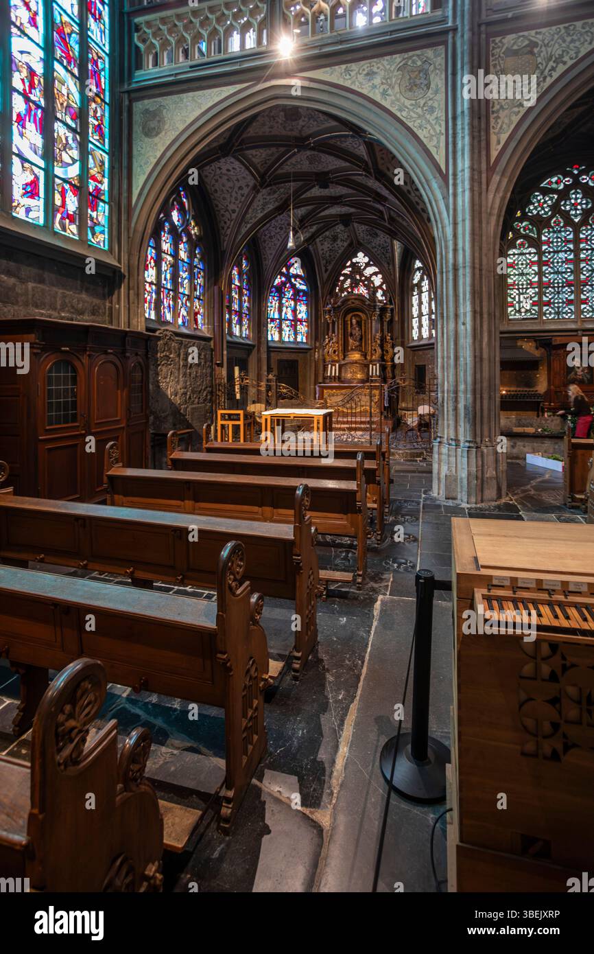 St. Nicholas Chapel in Aachen Cathedral Stock Photo