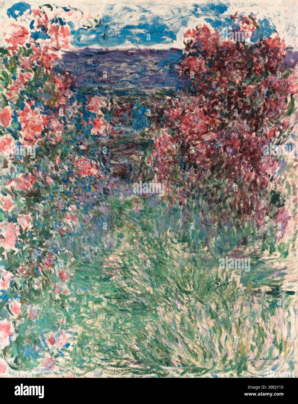 Claude Monet’s 'La Maison dans les Roses' depicts a house surrounded by ...