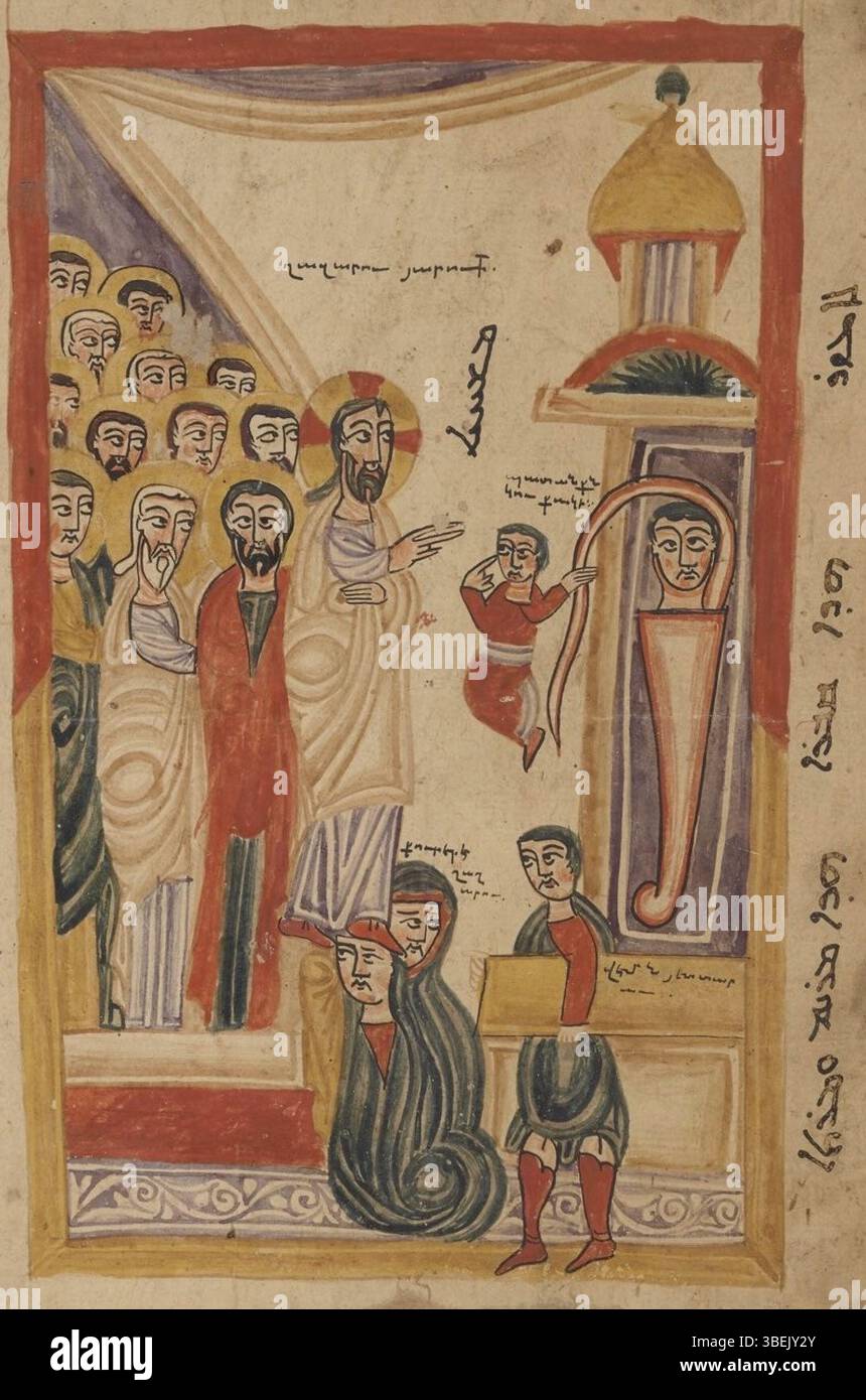 The illustration 'Resurrection of Lazarus' from the 16th-century ...