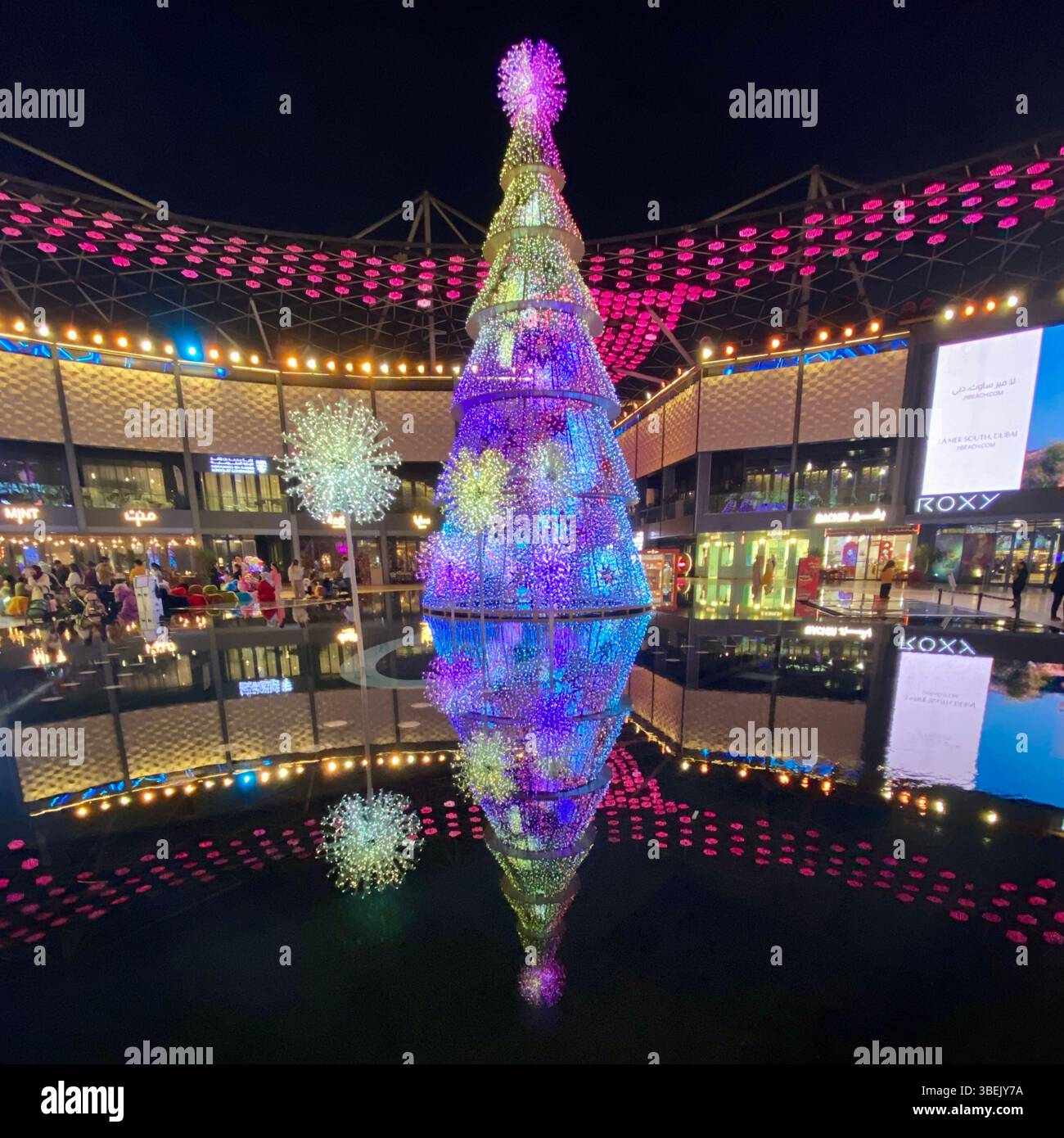 Christmas Tree City Walk Dubai Stock Photo - Alamy