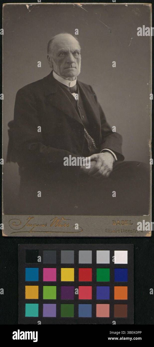 This cabinet card photograph from between 1888 and 1908 depicts Johann ...