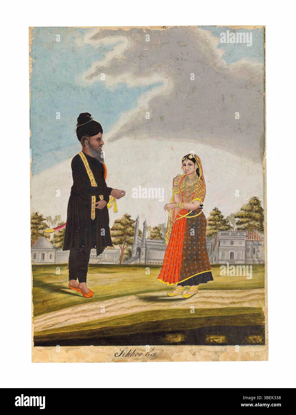 Indian couple in traditional attire hi-res stock photography and images ...