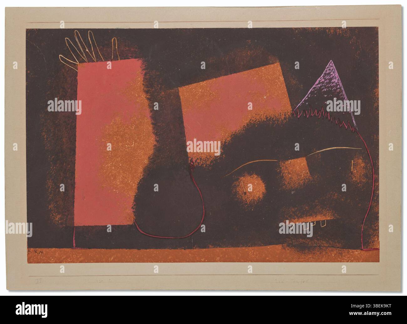 'Erd Teufel' (Earth Devil) is a 1930 painting by Paul Klee, showcasing ...