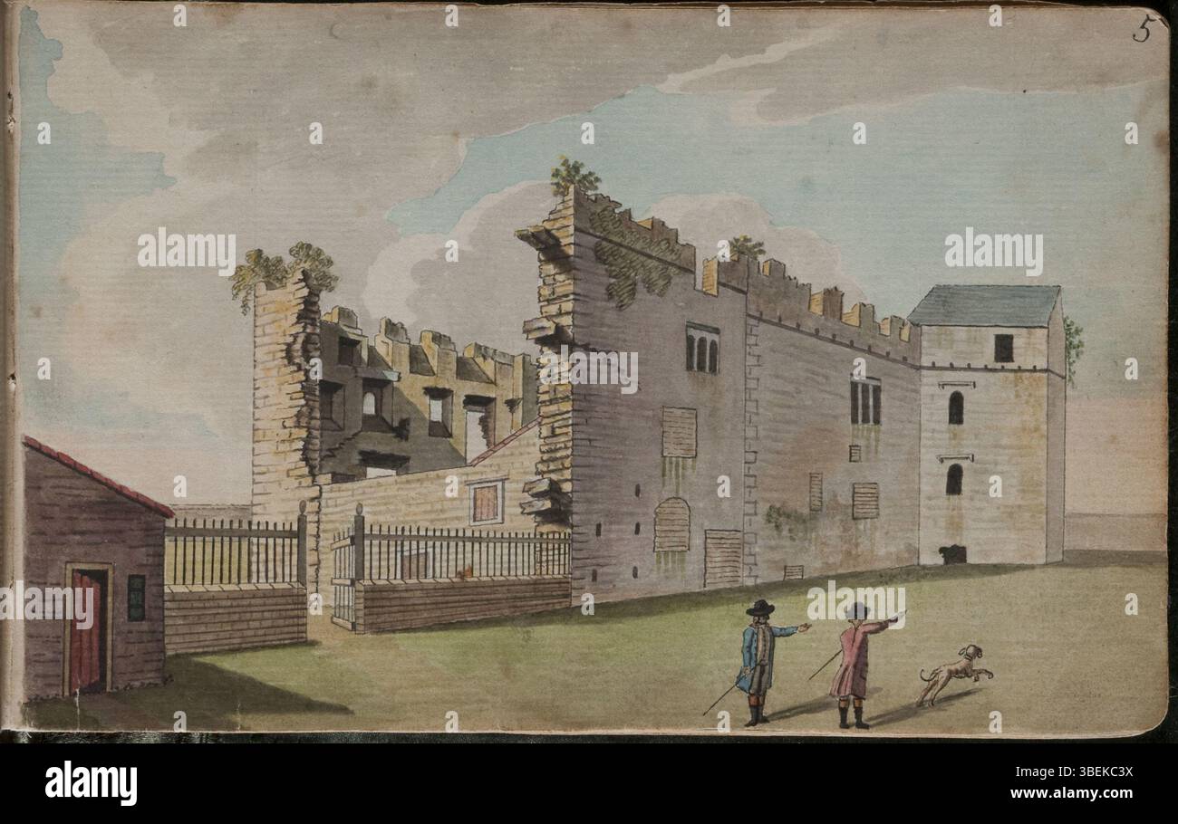 This 18th-century watercolour by Gabriel Beranger provides a view of ...