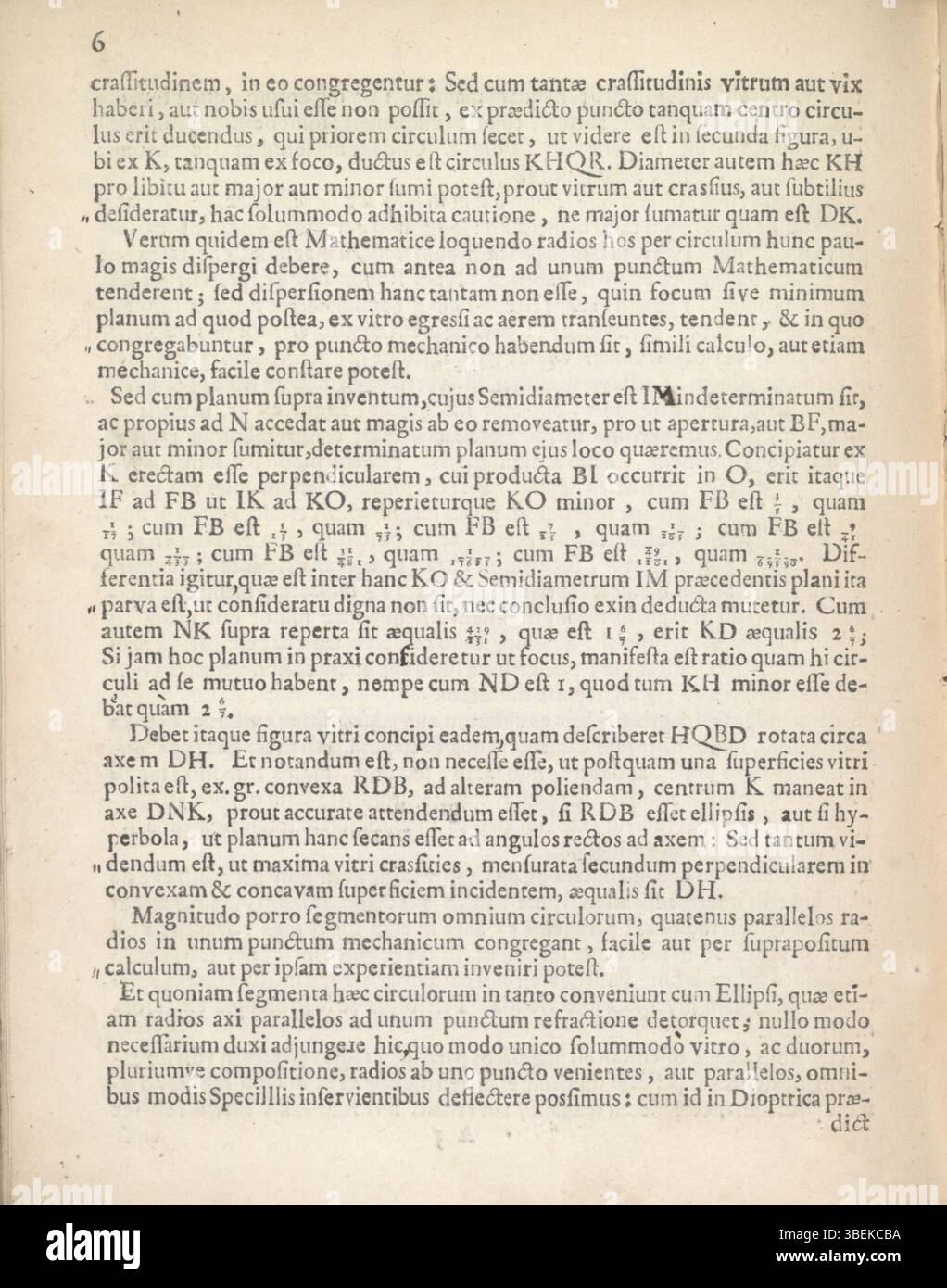 Pages 6 and 7 from Johannes Hudde’s 1656 work *Specilla Circularia ...