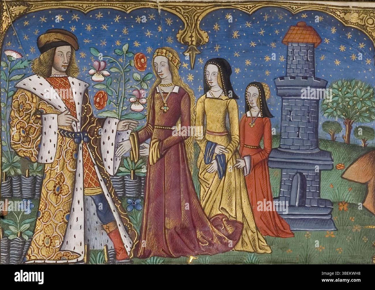 This manuscript illumination by an anonymous French artist from the ...