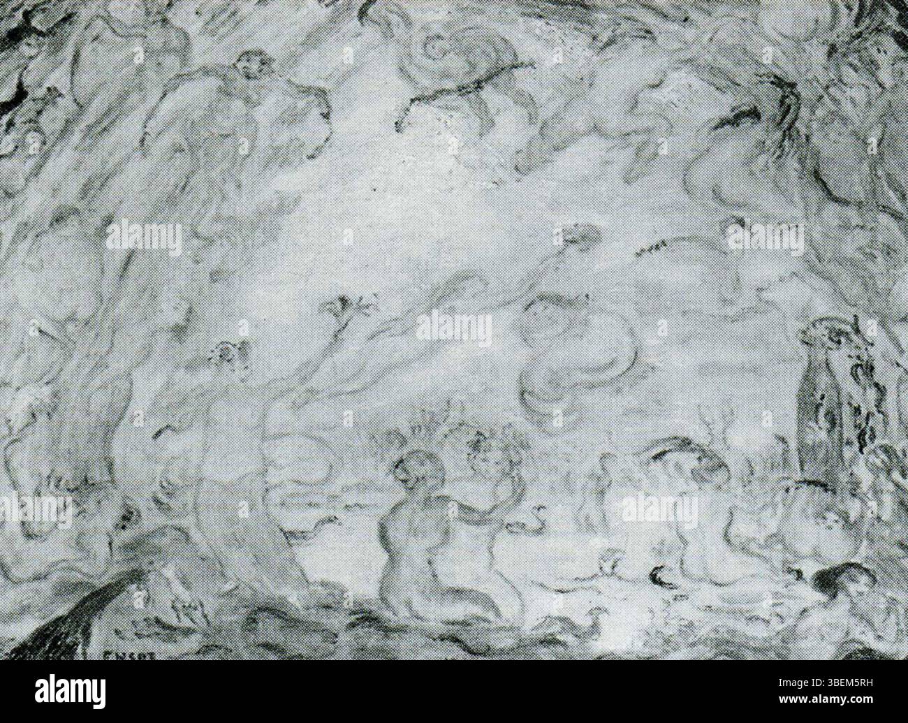 In 'Nymphs Gesturing' (1940), James Ensor presents an intense and ...