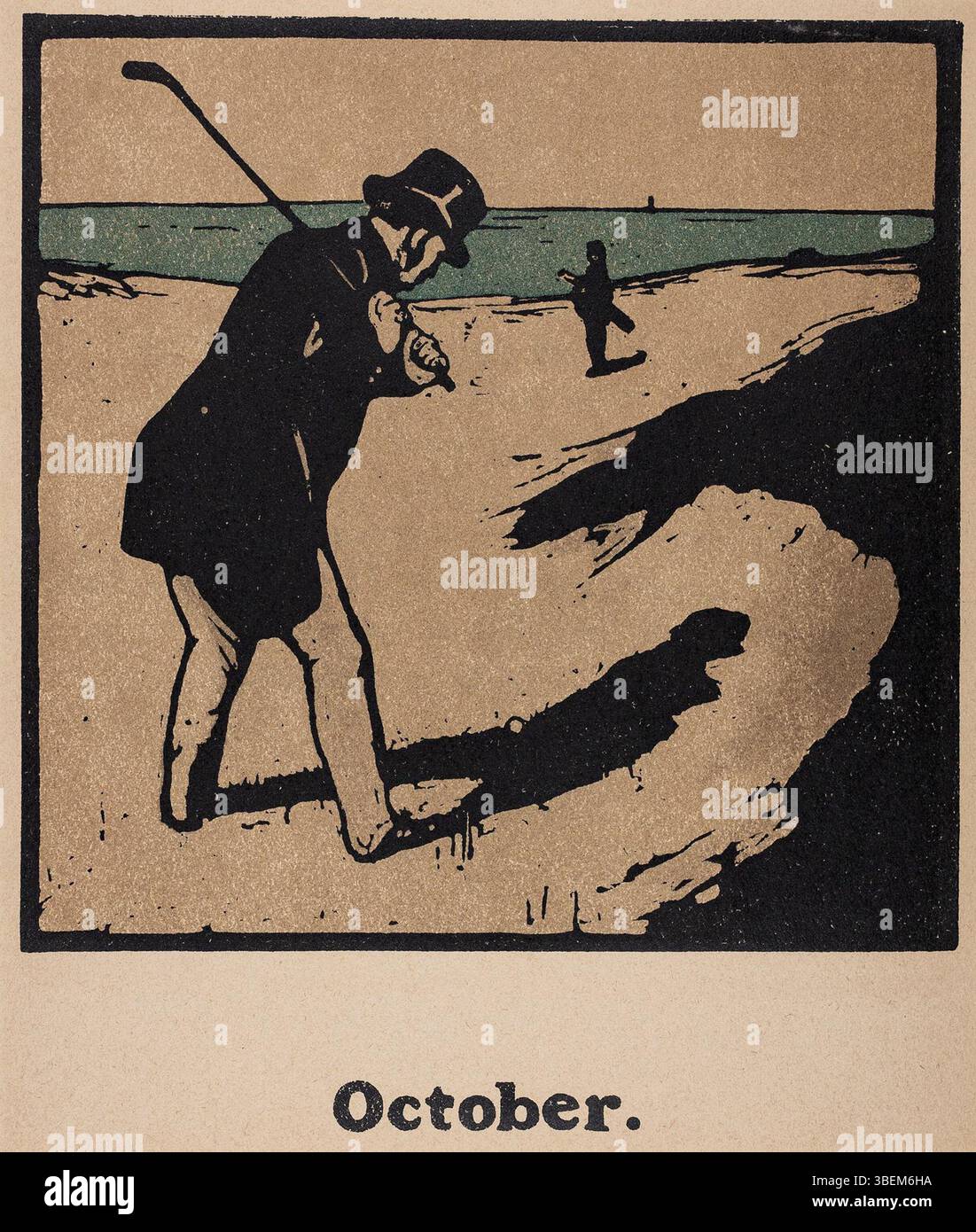 André SAVY : Bâteau de pêche à Santorin, LITHOGRAPHIE originale signée