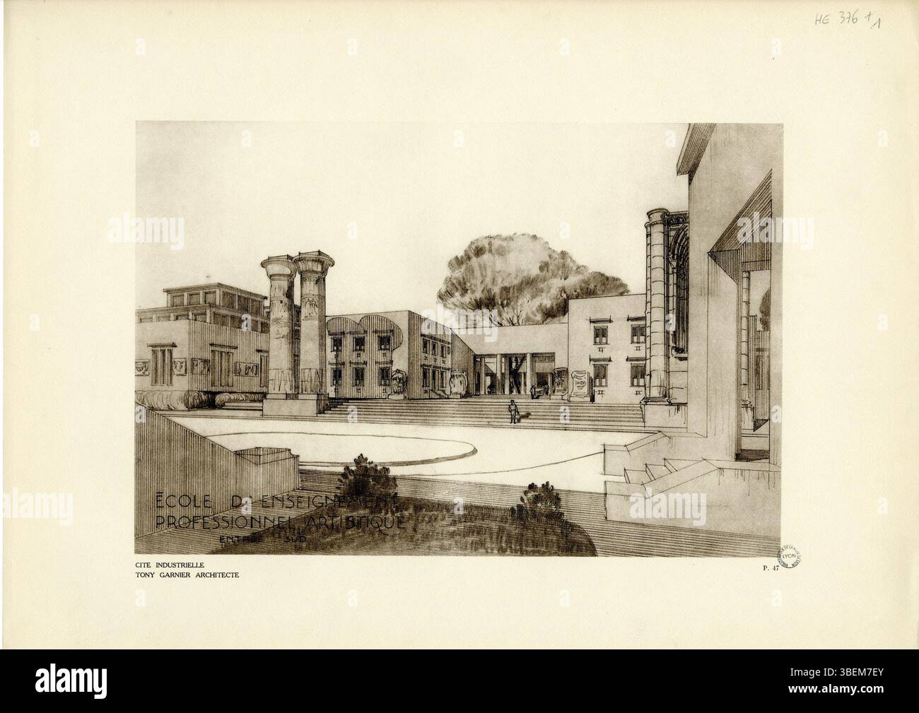 This page from 'Une Cité industrielle' by Tony Garnier, dated 1932