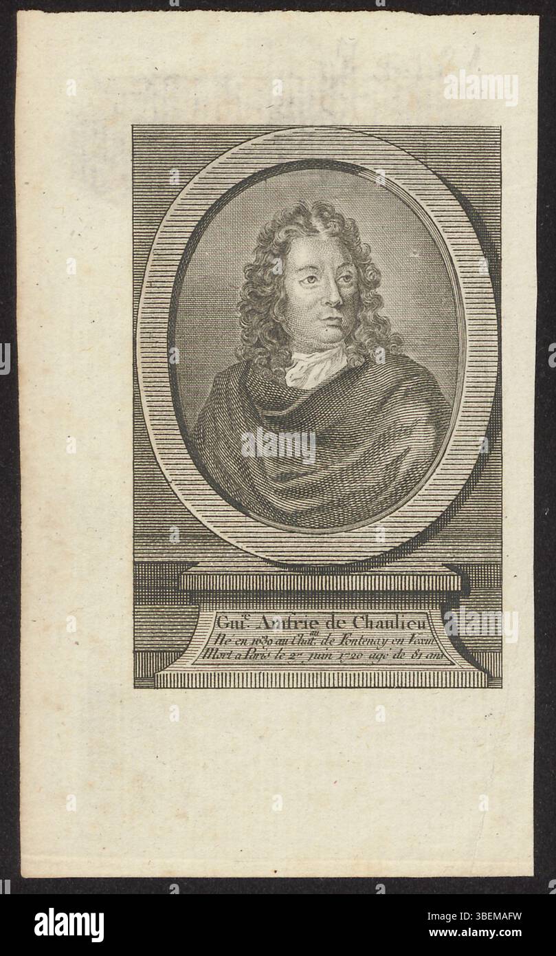This anonymous portrait depicts Guillaume Amfrie de Chaulieu, a ...
