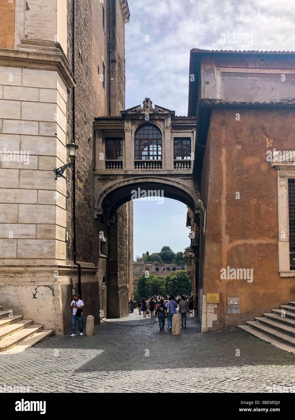 Steps on Via Del Campidoglio in Rome Stock Photo - Alamy