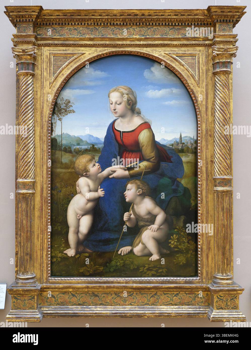 Raphael's 'Madonna with Child and St. John' is a circa 1507 painting ...
