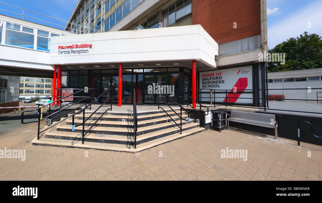 Salford Business School Maxwell building. University of Salford, Greater Manchester UK - Smartphone Captured Stock Image