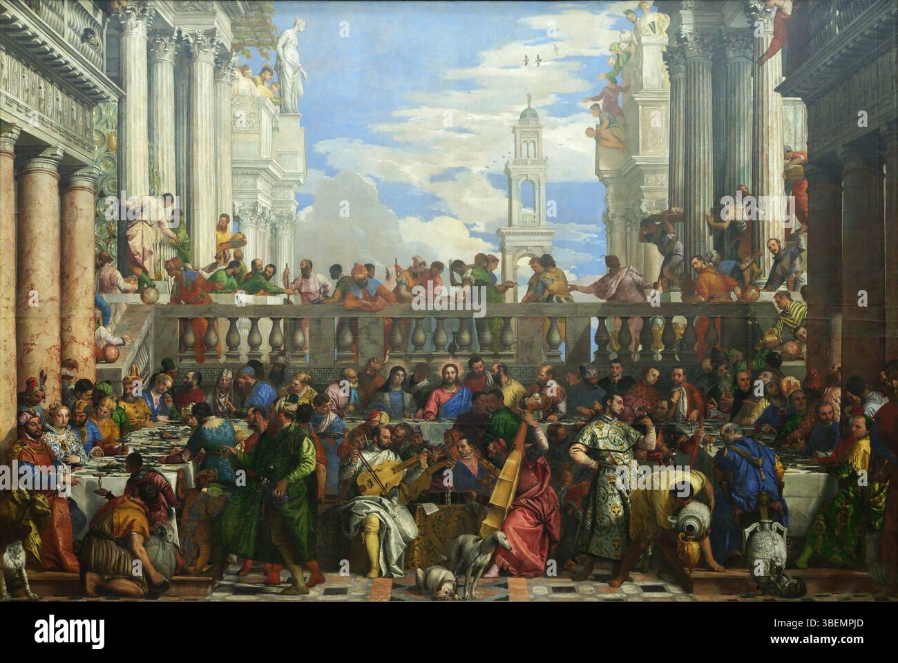 Paolo veronese the wedding at cana hi-res stock photography and