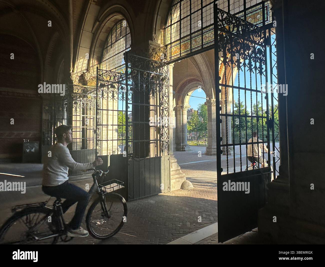 Rijksmuseum Amsterdam The Netherlands 2025 sunny day blue sky - Smartphone Captured Stock Image