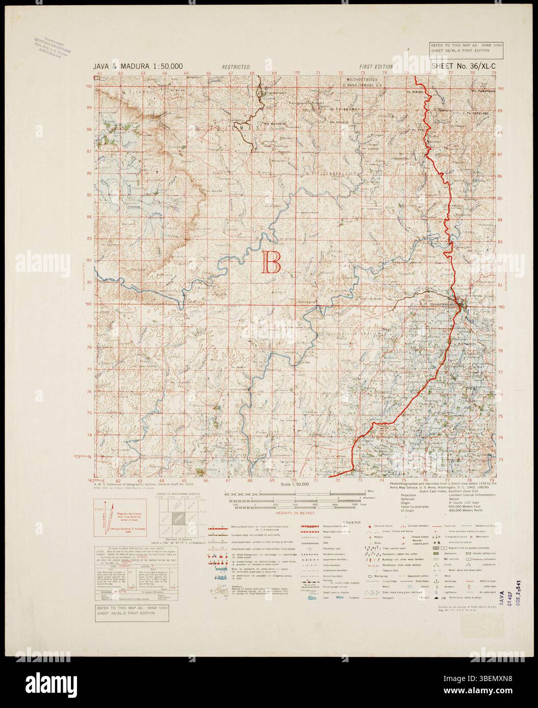 Java Geographic This map page from the U.S. Defence Mapping Agency’s 1943-1944 series ...
