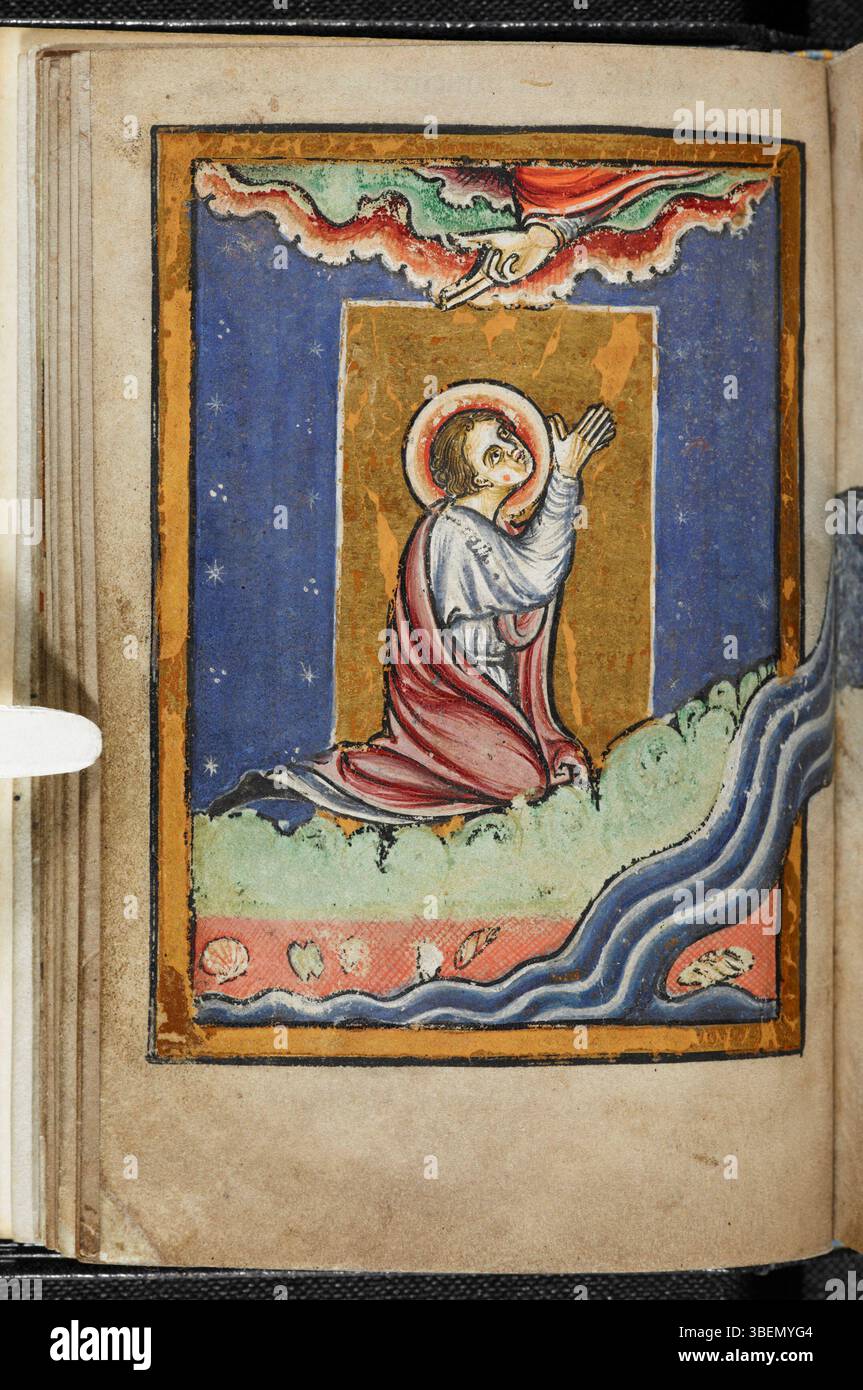 This manuscript page from the 12th-century Yates Thompson MS 26 ...